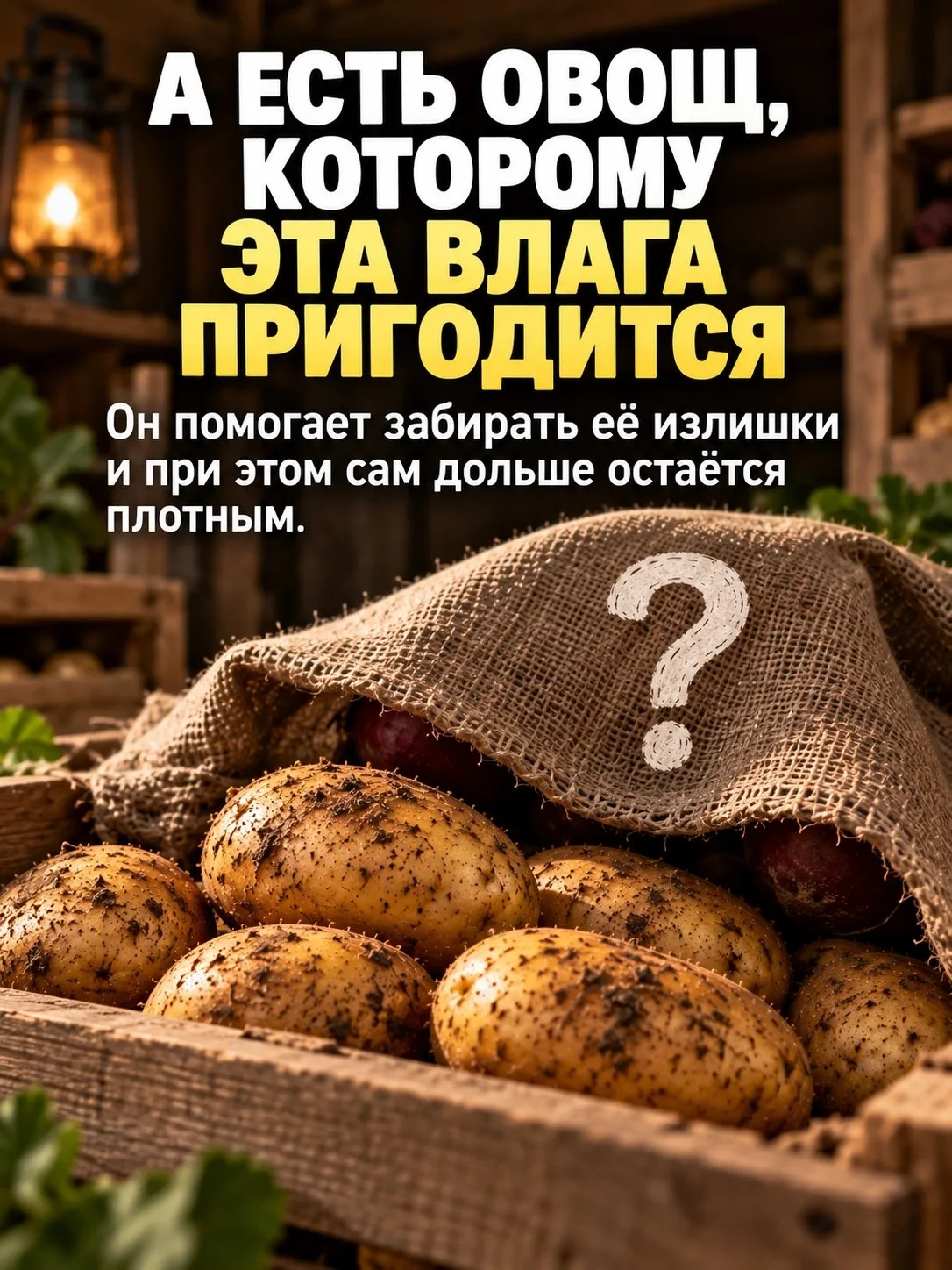 Картофель может спокойно долежать до весны и не спешить прорастать.