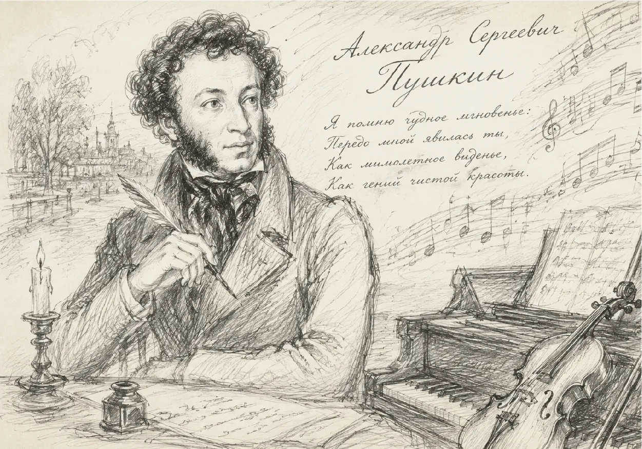 🎼 «ЭХО ПУШКИНА: СТИХИ И МЕЛОДИИ»: МУЗЫКАЛЬНО-ПОЭТИЧЕСКАЯ КОМПОЗИЦИЯ (12+)