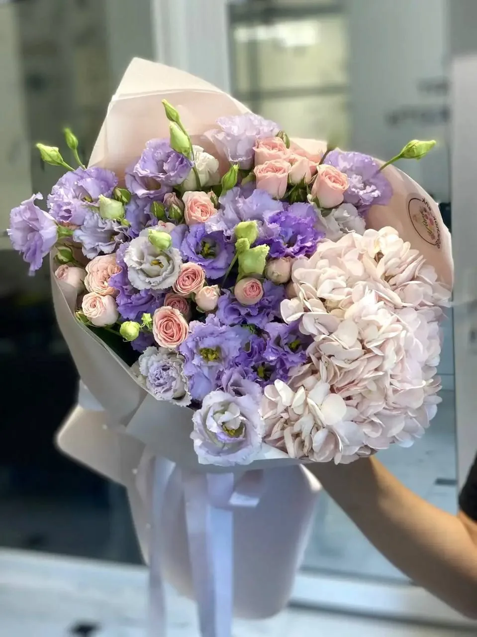 Сборный букет в фиолетовых оттенках💜
