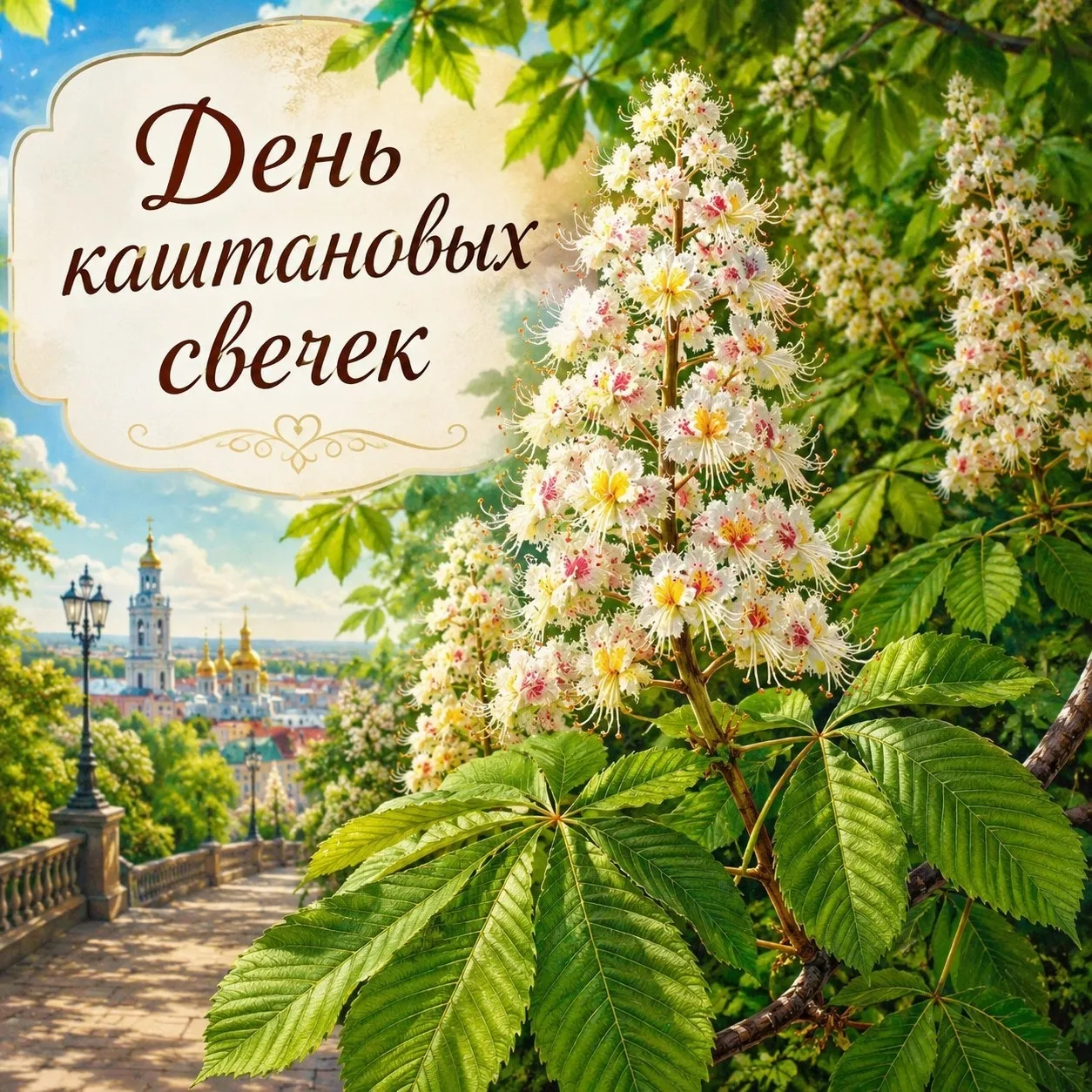 🌰✨ 23 мая — День каштановых свечек ✨🌿  Сегодня отмечается красивый весенний праздник — День каштанов