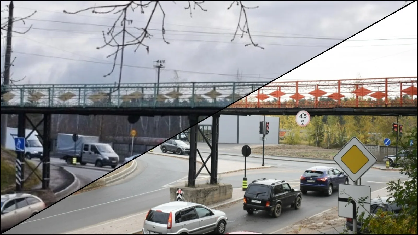 В Кинешме отремонтировали пешеходный мост над улицей Баха