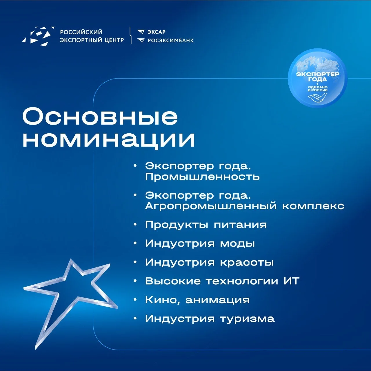 ⚡⚡⚡Старт главной экспортной премии страны: открыт прием заявок на конкурс «Экспортер года. Сделано в
