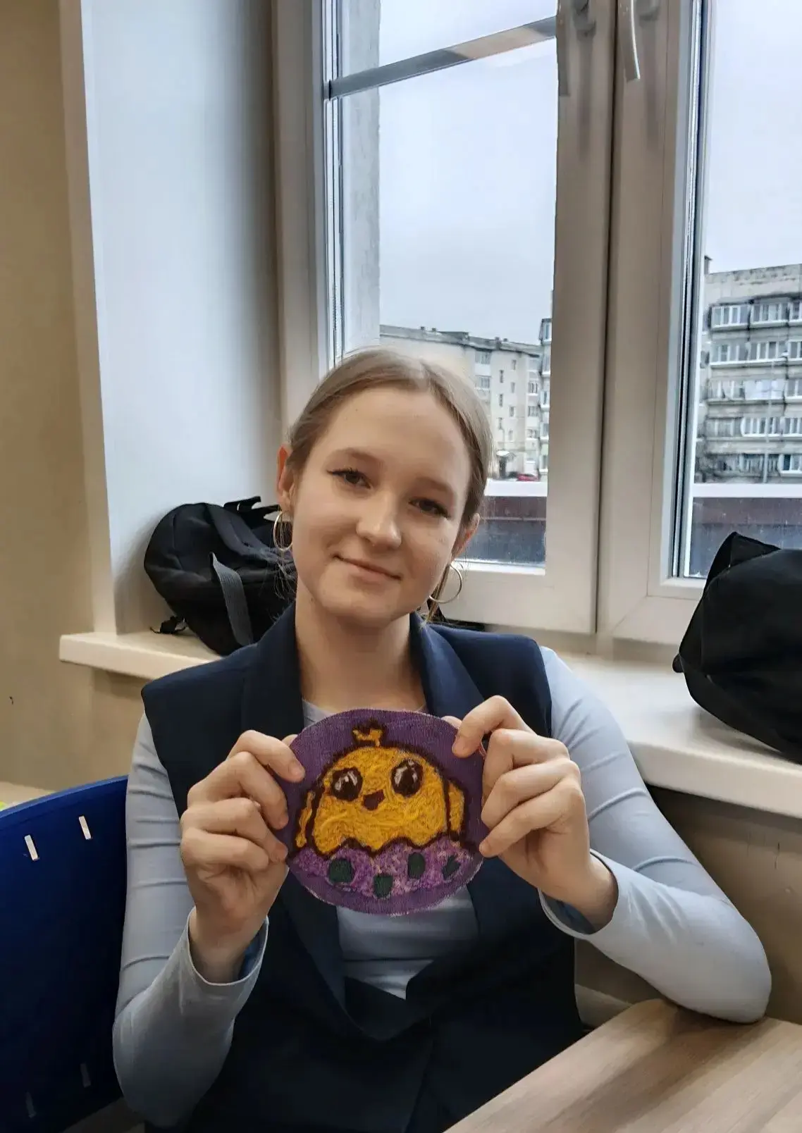 🌸 В 8 «В» КЛАССЕ — ПАСХАЛЬНЫЙ МАСТЕР-КЛАСС! 🧵✨  🔥10 апреля учащиеся 8 «В» класса погрузились в атмос