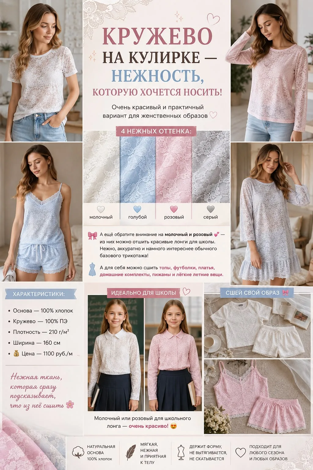 Кружево на кулирке