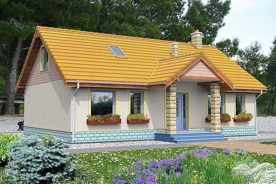 Проект одноэтажного дома
Полезная площадь: 93.6 м².

#Проекты