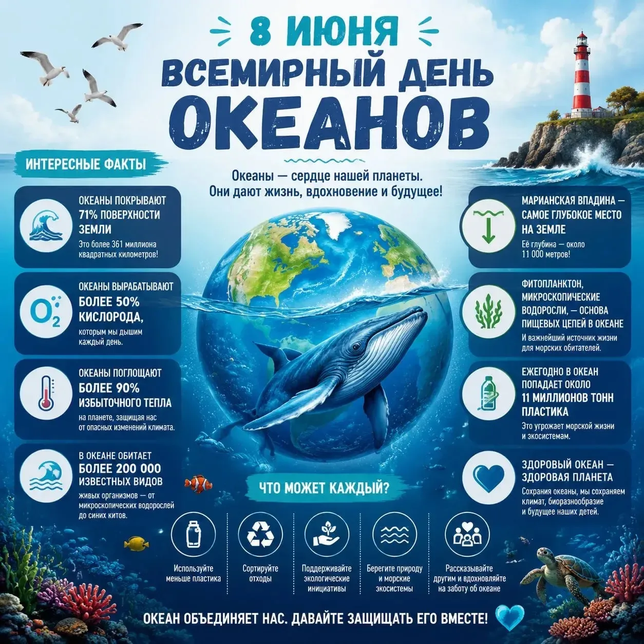 🌊 8 июня — Всемирный день океанов!