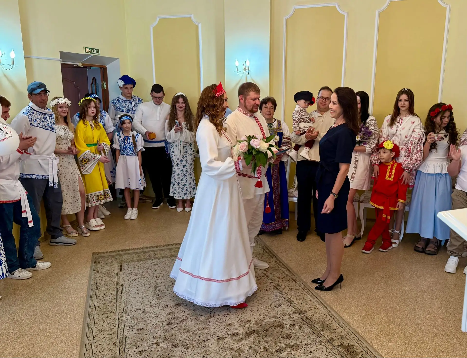 🕊Свадебная церемония в русском народном стиле: торжественная регистрация брака по особ...