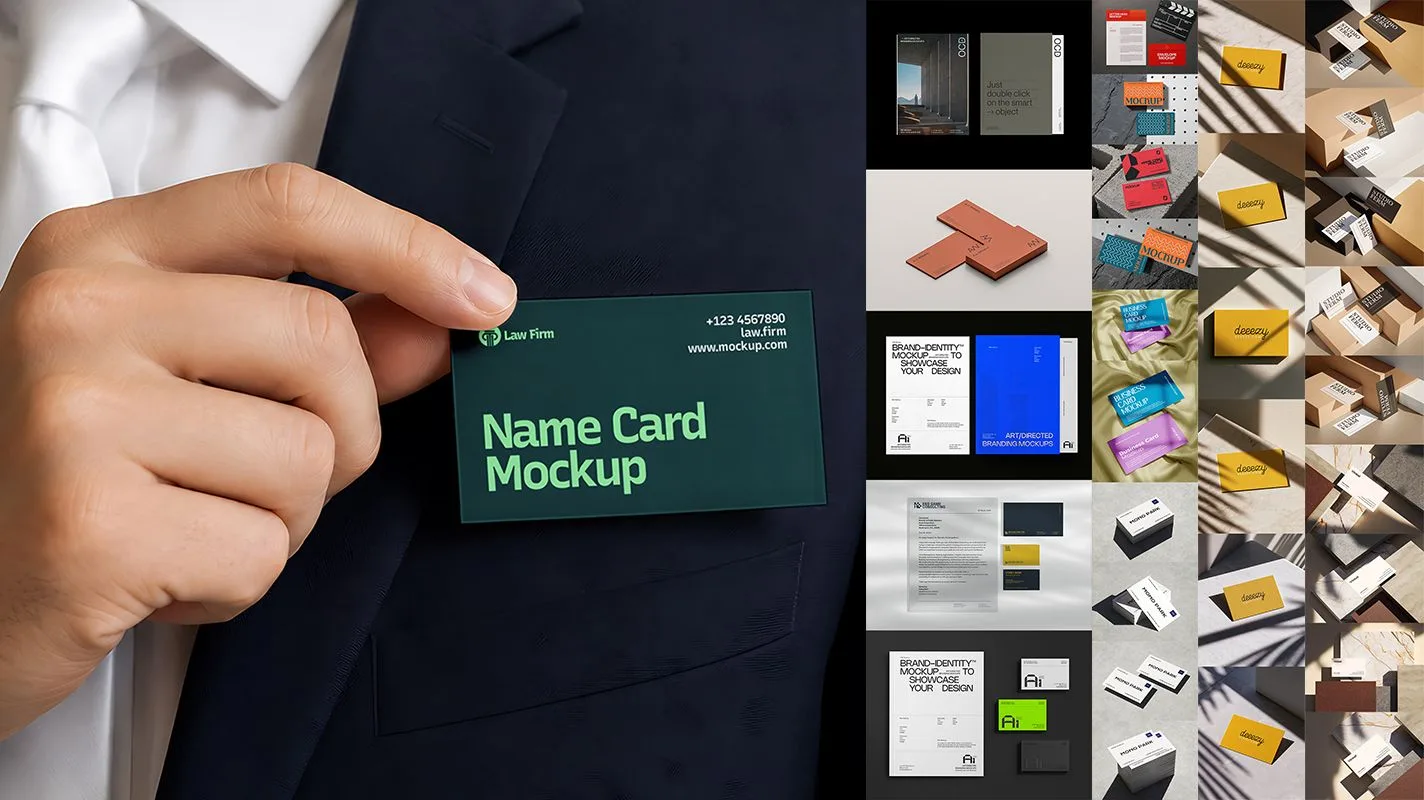 ► Мокапы для брендинга полиграфии | Various Branding Polygraphy PSD Mockups
