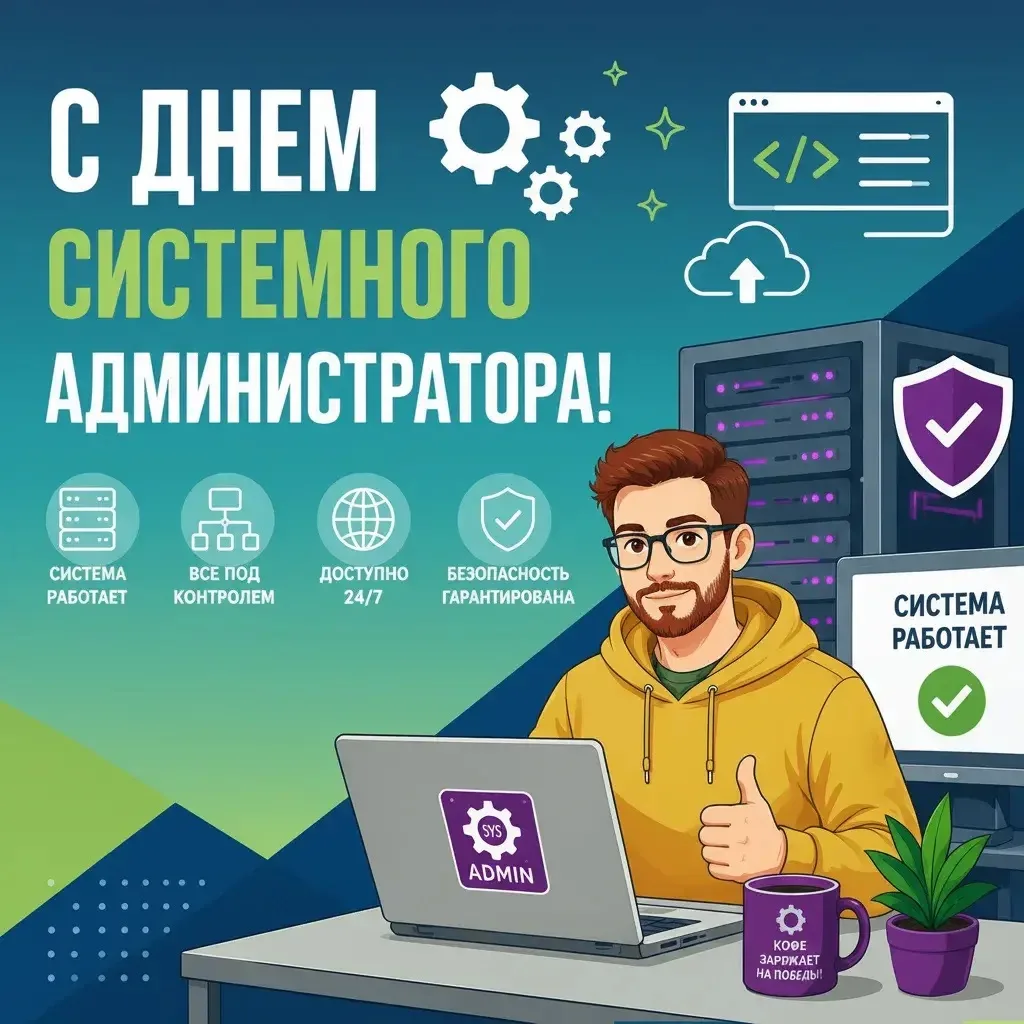 🔥От всей души поздравляем с профессиональным праздником системных администраторов избирательных ком