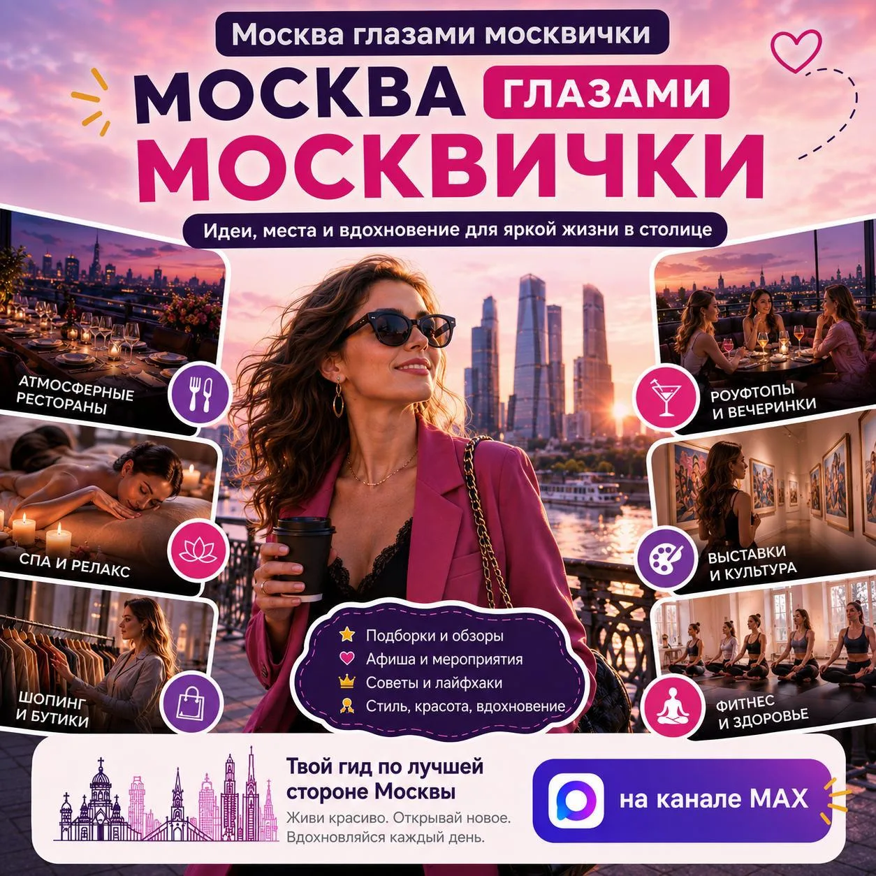 ☀️ Москва в последнии годы становится красивее, культурнее и вкуснее

📌 Каждый выбирает свое — выст