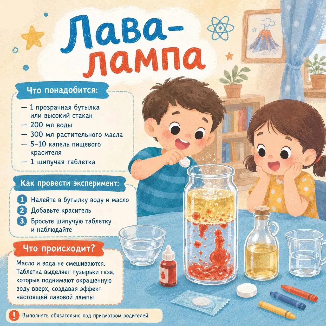 Когда экспериментировать, если не летом? Бери родителей и проводи самые интересные науч...