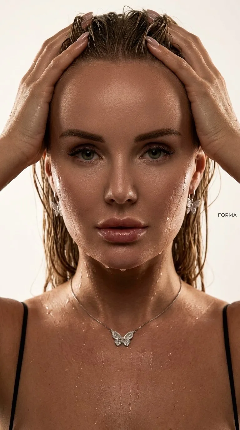 KEEP ORIGINAL FACE 100% — exact facial features, skin texture, proportions. No changes to identity.U