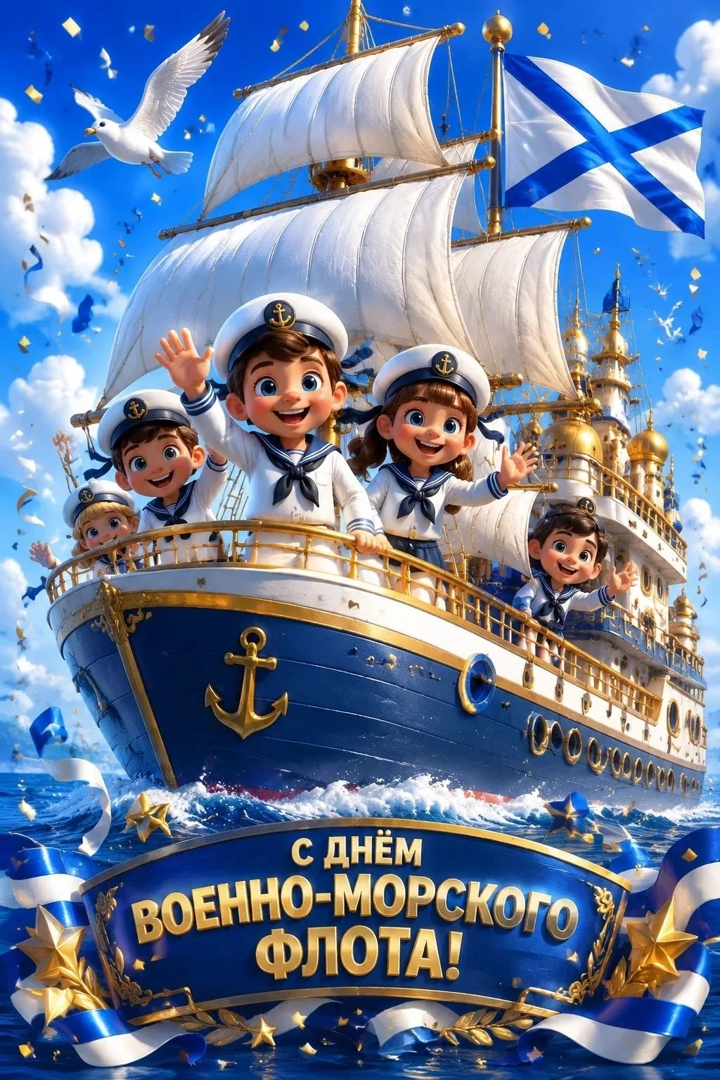 От всей души поздравляем всех, кто стоит на страже морских рубежей нашей Родины: действующих моряков
