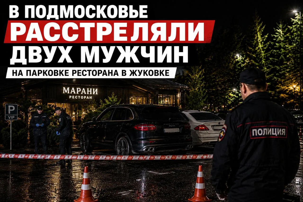 В Подмосковье расстреляли двух мужчин на парковке ресторана