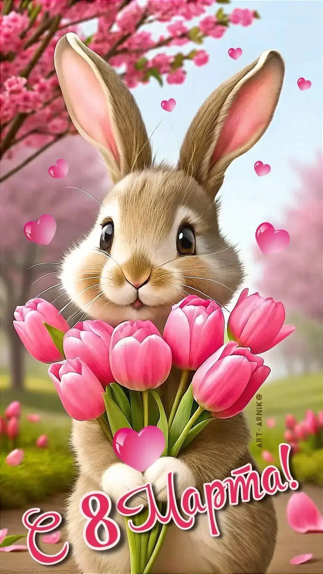 🌸 Дорогие дамы! С Международным женским днём! Пусть в вашей жизни будет столько же сча...