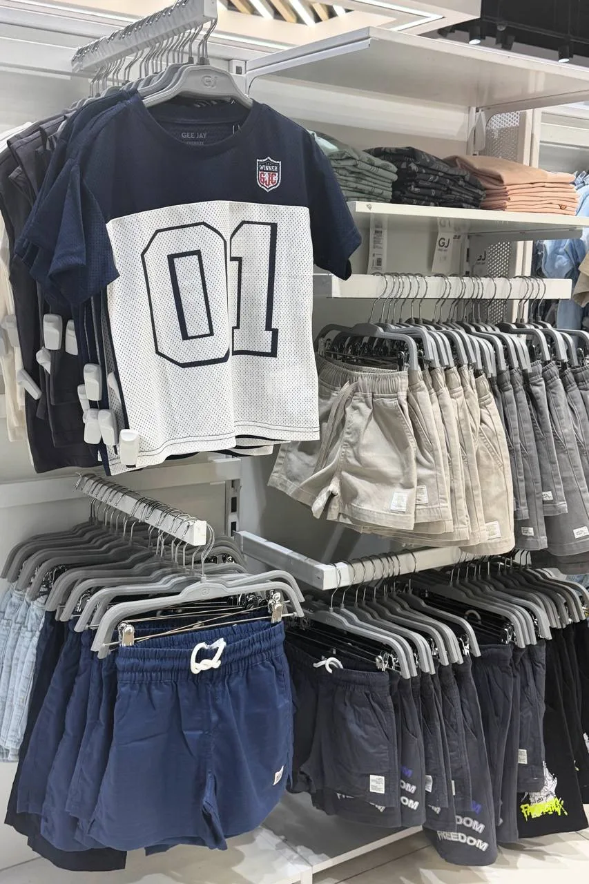 Как только столбик термометра перевалил за 20+, мы с сыном побежали в Gloria Jeans за летними обновк