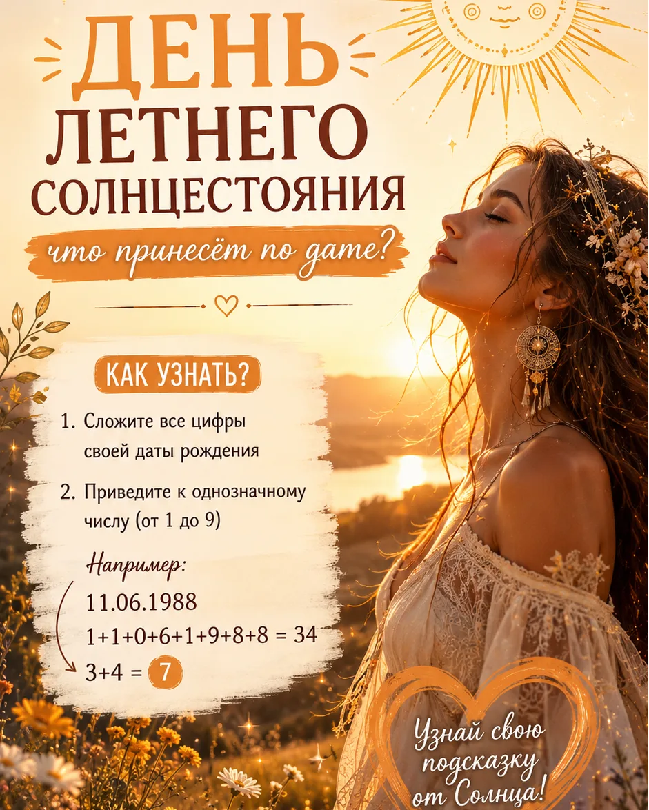 ☀️ ДЕНЬ ЛЕТНЕГО СОЛНЦЕСТОЯНИЯ ☀️
Сегодня самый длинный день в году, а значит, у Вселенной официально