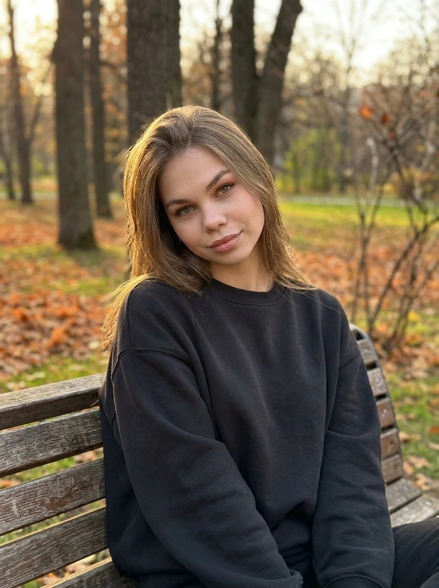 Создано с помощью сервиса Осенний день в парке