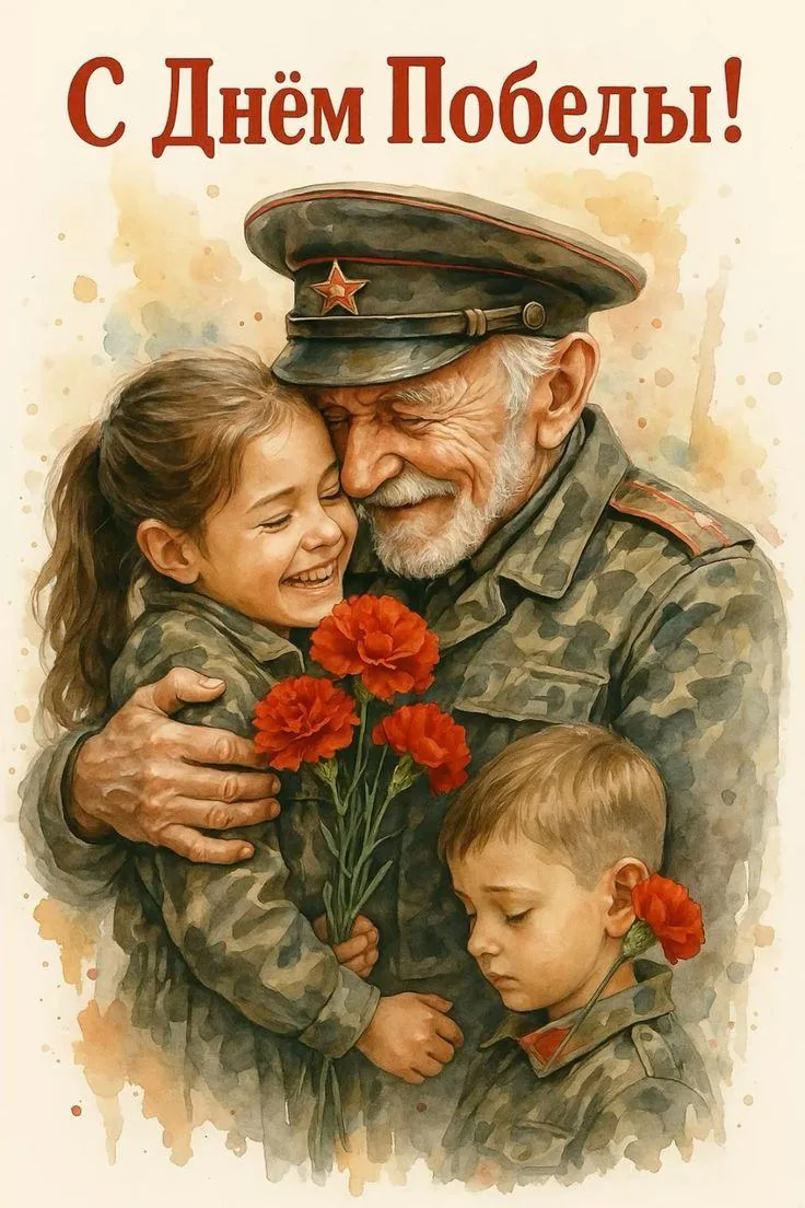 Родители, с праздником 9 Мая!