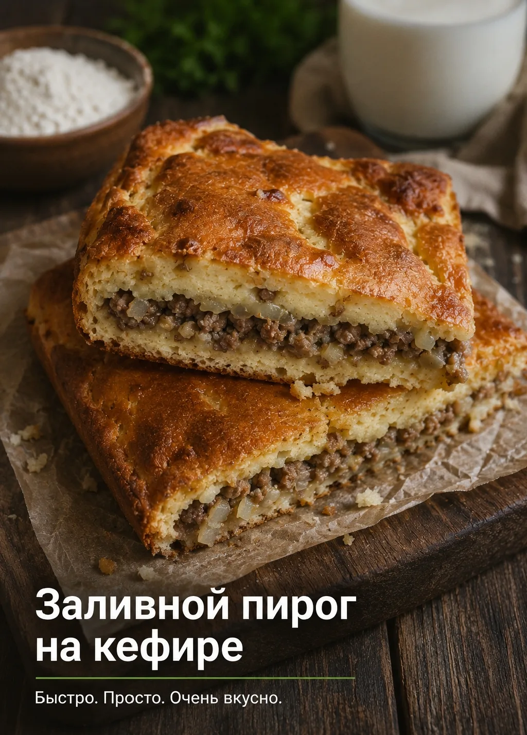 Такой пирог выручает, когда нужно быстро накормить домашних