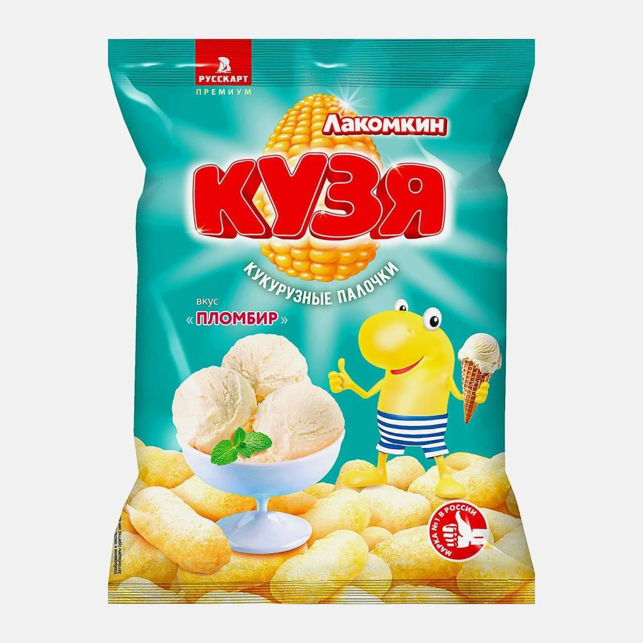 😋 Новые кукурузные палочки «Кузя» со вкусом пломбира скоро завезут в магазины Москвы.