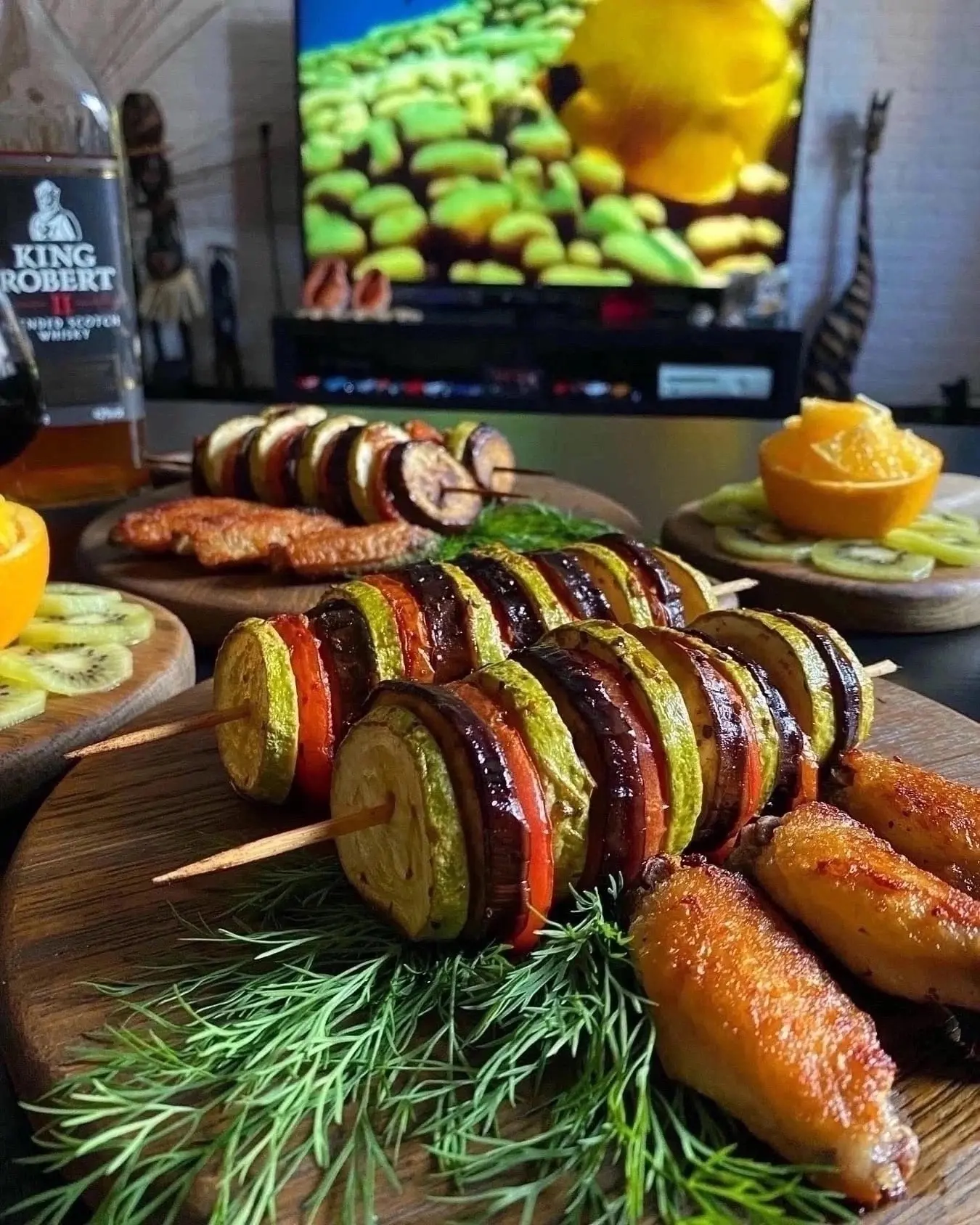 Рататуй на шпажке🍆🍅🥒