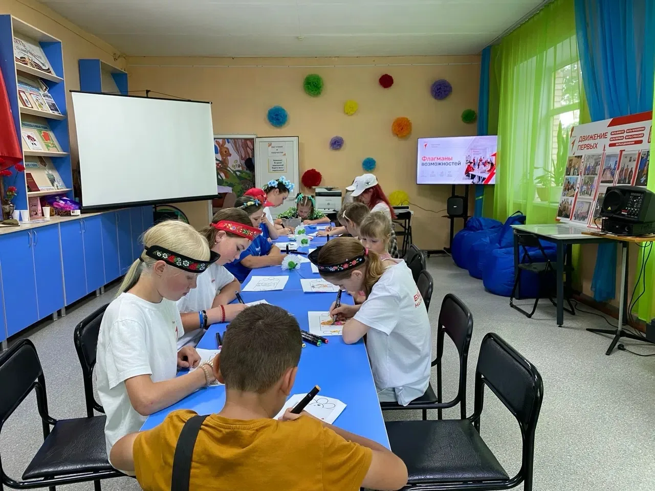 6 июля в пространстве Движения Первых, что уютно расположилось на базе Мишкинской Библиотеки, царила