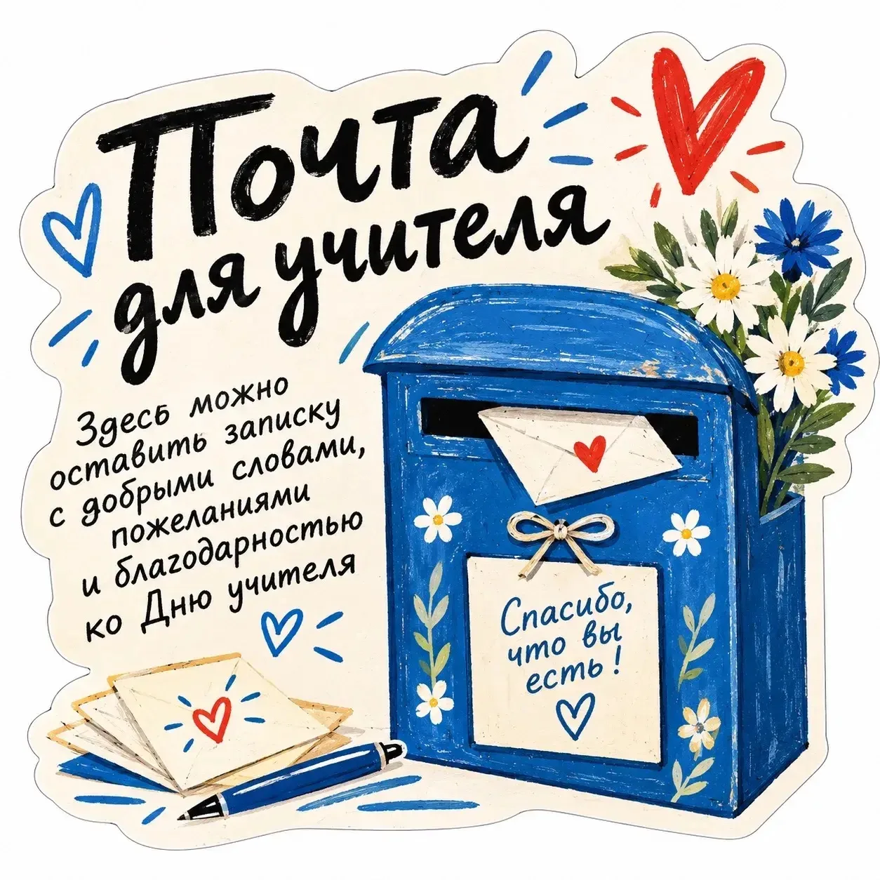 🎉🎊🙌🏼Готовьте добрые слова — у нас «Почта для учителя»!