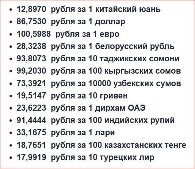 🏛 На среду 2 сентября Банк России установил следующий официальный курс: