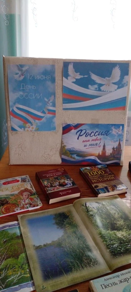 Книжная выставка ко Дню России в библиотеке — это тематическая экспозиция, которая знакомит читателе