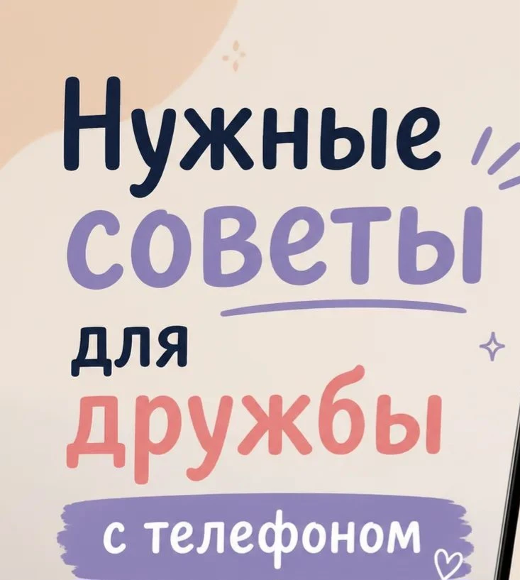НУЖНЫЕ СОВЕТЫ ДЛЯ ДРУЖБЫ С ТЕЛЕФОНОМ ❤️
