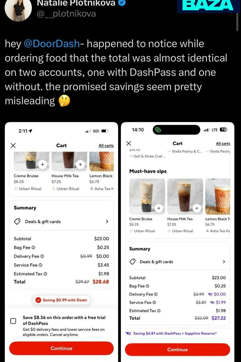 📉 Уроженка Иркутска пожаловалась на DoorDash — и американский интернет пошёл отменять ...
