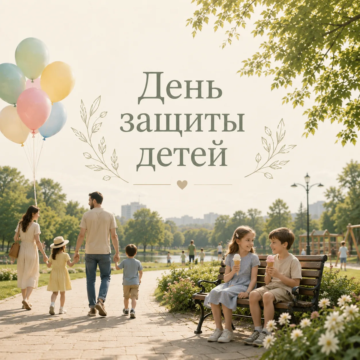 1 июня — День защиты  детей.