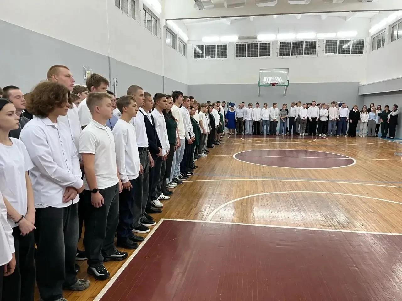 В Кривошеинском агропромышленном техникуме прошла торжественная линейка, посвящённая Дн...