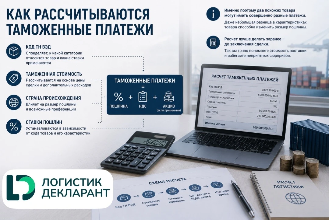 💰 Как рассчитываются таможенные платежи