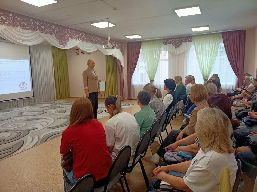 Сегодня в детском саду прошли открытые показы практической деятельности  в рамках курса повышения кв