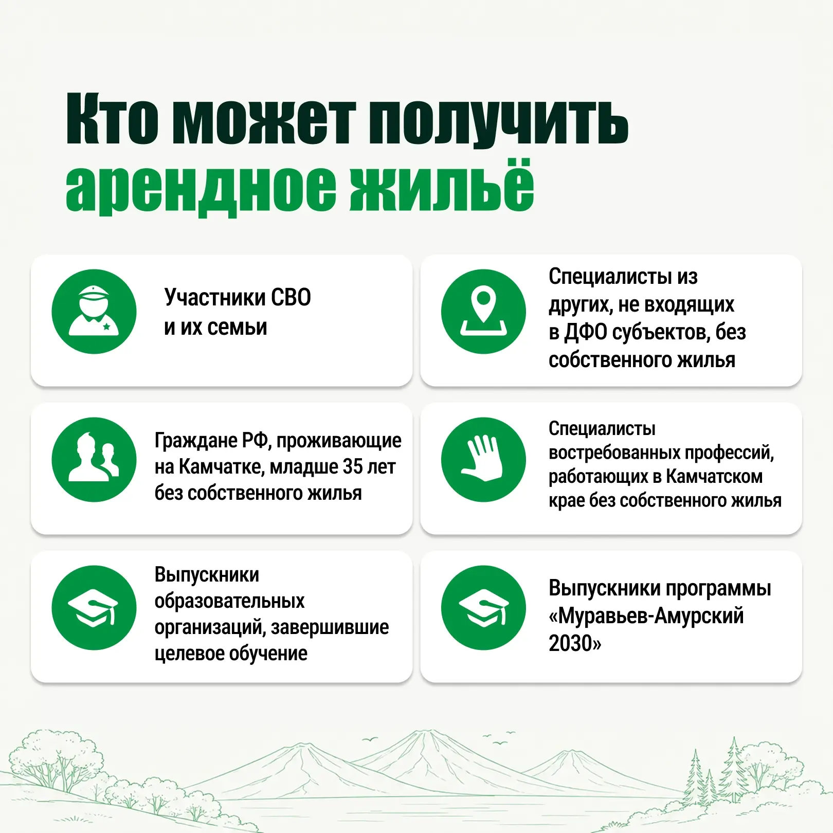 🏢На Камчатке развивают программу арендного жилья

📌Губернатор Камчатского края Владимир Солодов в 