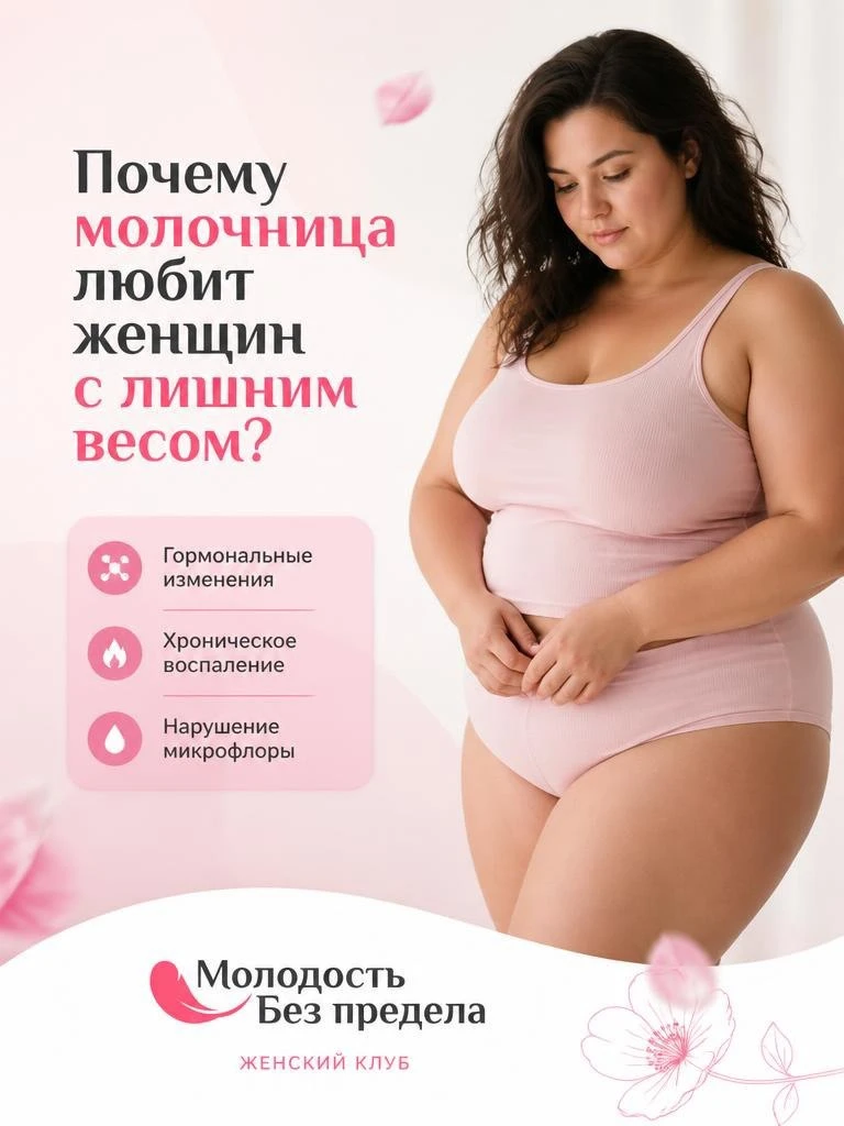 Почему молочница любит женщин с лишним весом?

Вы могли слышать от гинеколога, что при молочнице над