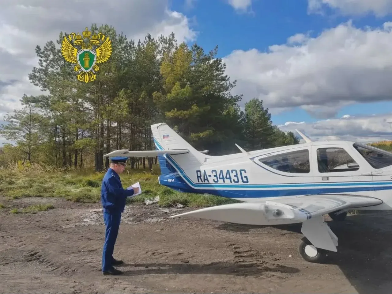 Аварийная посадка самолёта на трассу под Карсуном