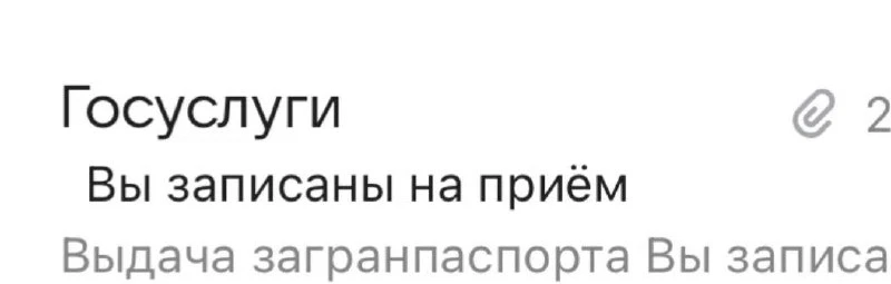 От читательницы:

«Добрый день. Такой вопрос.
Подала заявление на загранпаспорт, пришло уведомление 