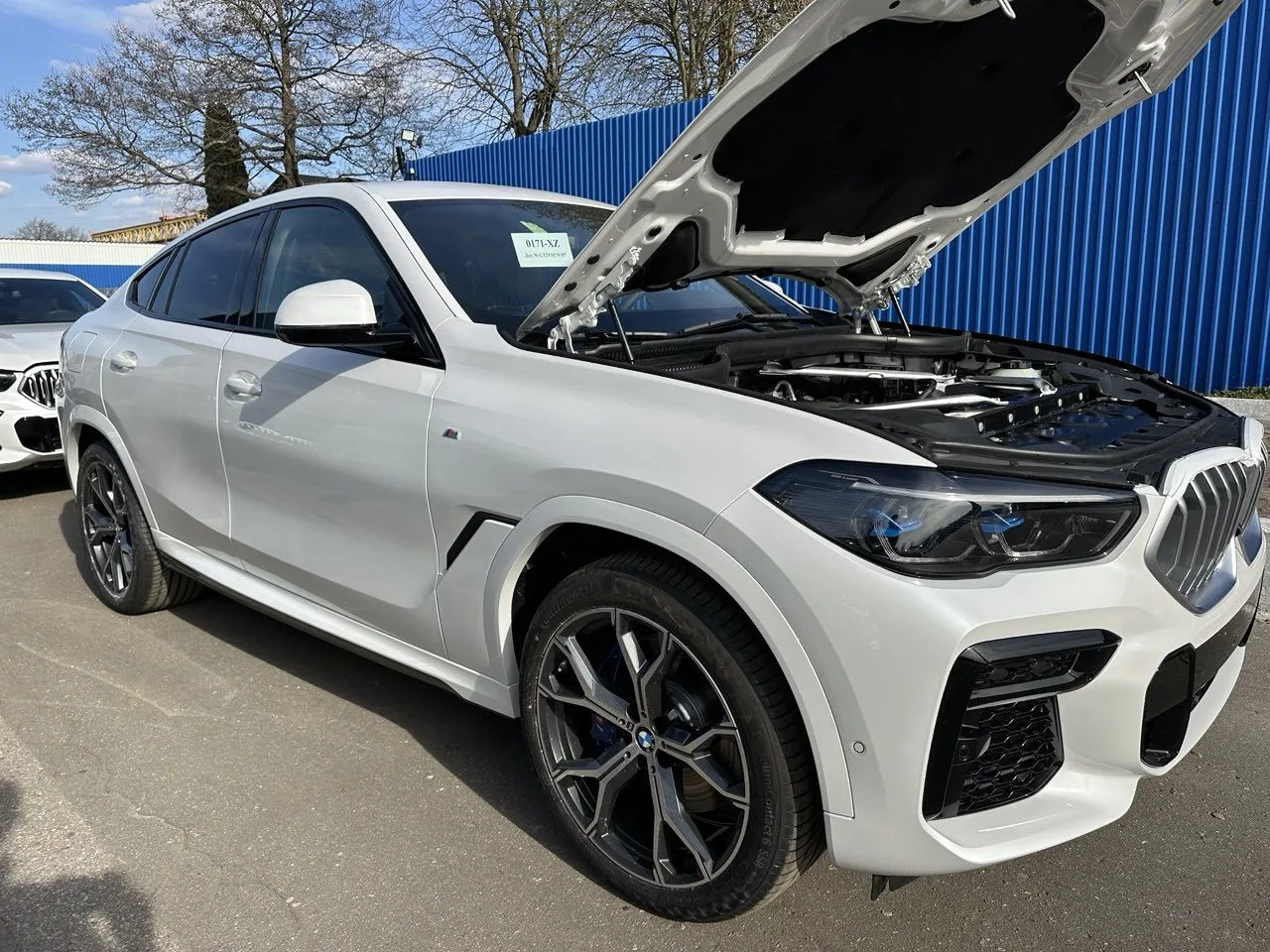 BMW X6 3.0 дизель M Sport 2025 (белый на черном)