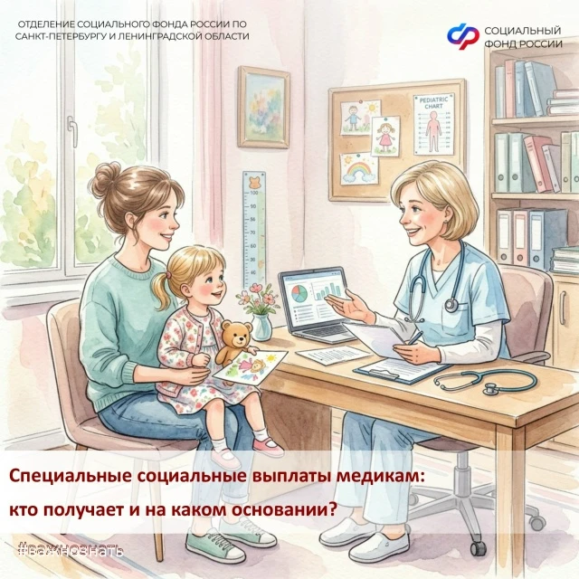 Около 43 тысяч медиков получают специальную социальную выплату от регионального Отделения СФР

Колич
