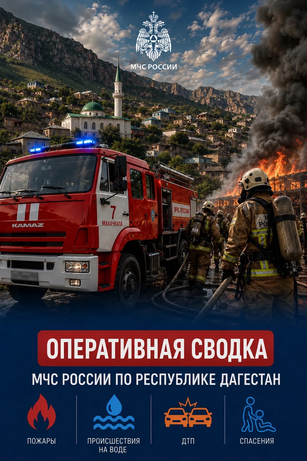 🚨 Оперативная сводка Главного управления МЧС России по Республике Дагестан за прошедшие сутки

Пожа