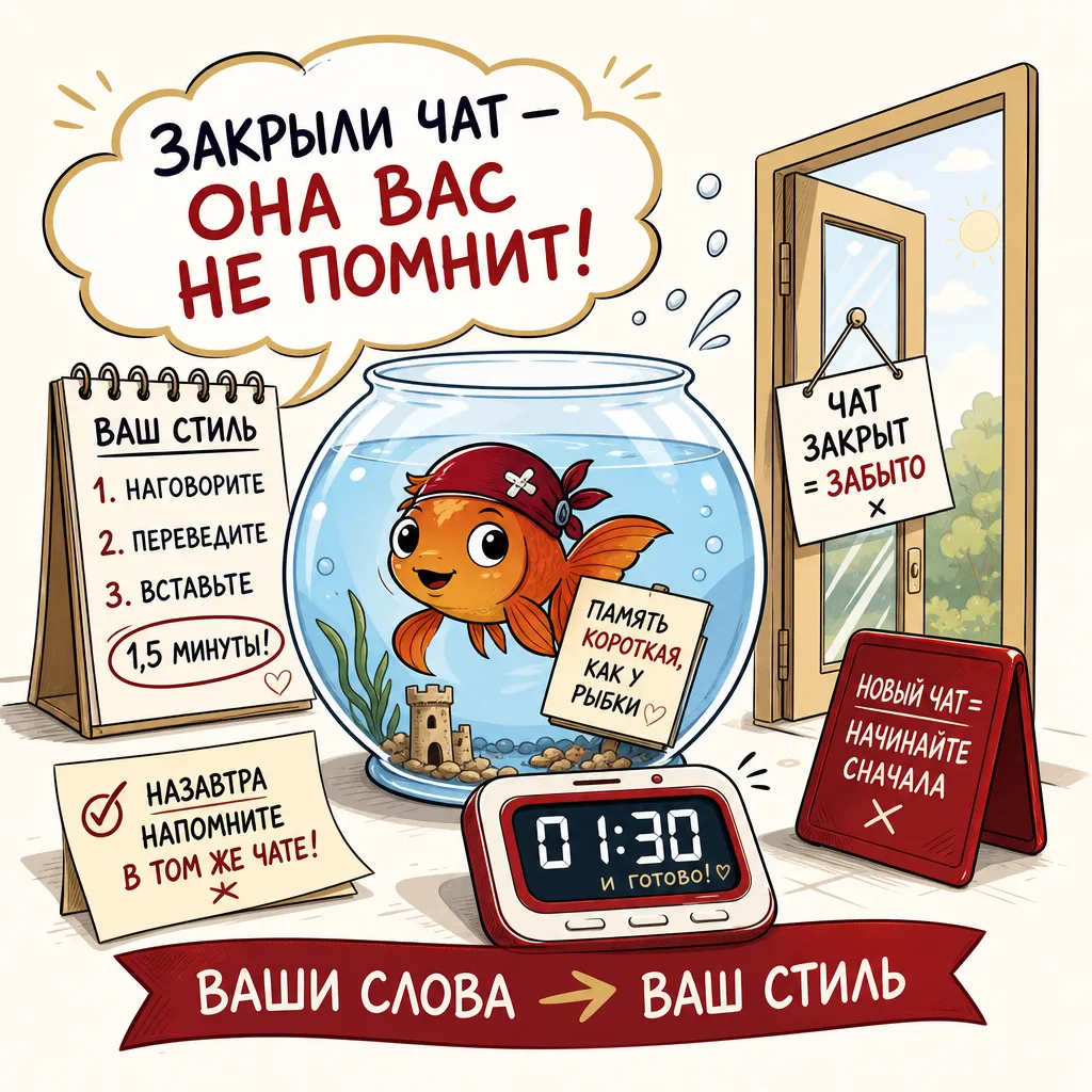 Две фразы — и пост вашим голосом.