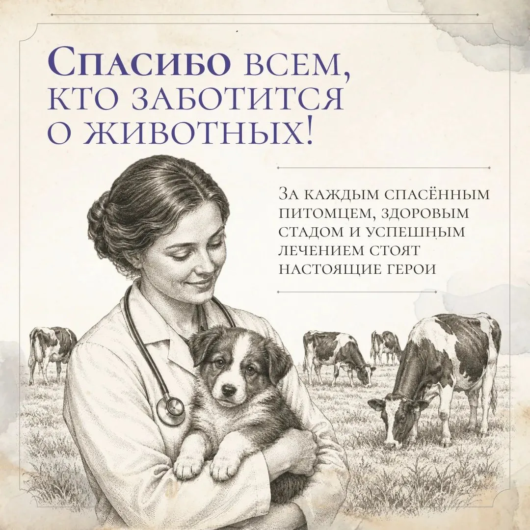 🐾 31 августа в России отмечается День ветеринарного работника!