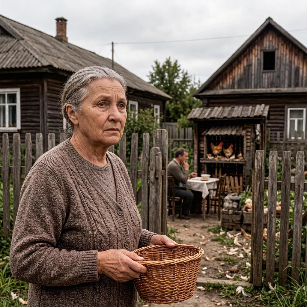 В  деревне живет человек двести. Молодежи почти нет, они оканчивают школу и насовсем уе...