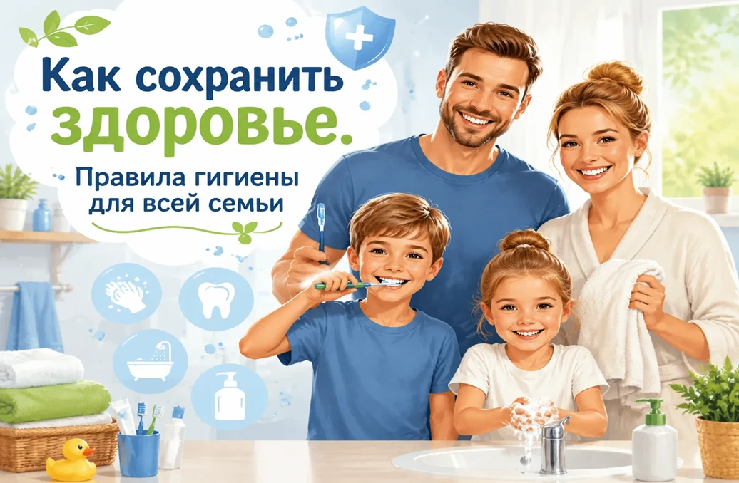 Как сохранить здоровье. Правила гигиены для всей семьи.