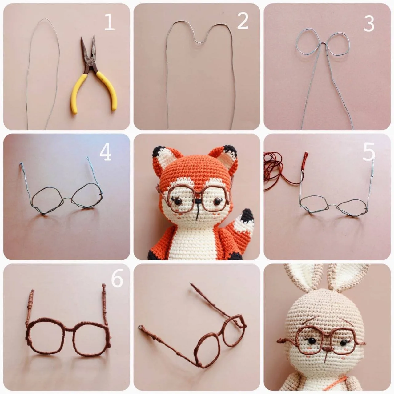 Делаем классные очки из проволоки для игрушек  👓🧸

Мир Вязания | Схемы и Узоры
