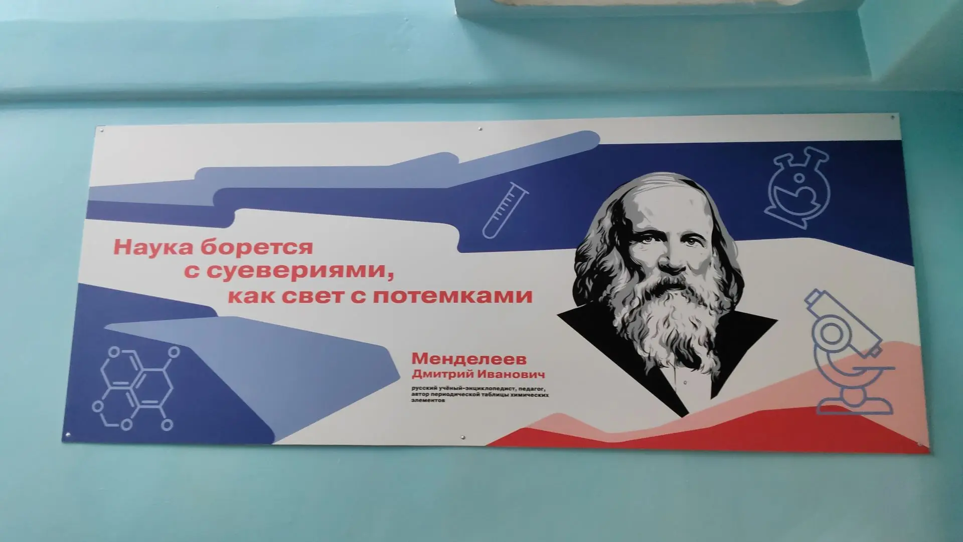 Оформили стены в коридорах
