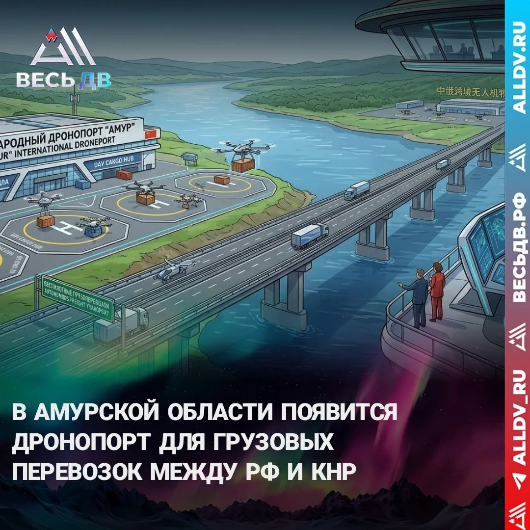 В Приамурье создадут хаб для беспилотных грузоперевозок между РФ и КНР